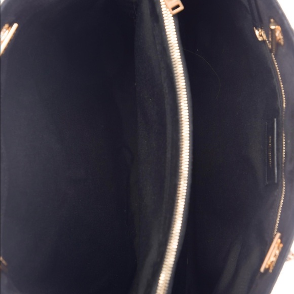 Black Suede Saint Laurent Cassandre Shopping Bag - Picture 3 of 4